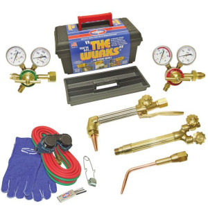 Uniweld WURKS-A Box 12 piezas, facil de operar, equipo multiusos para corte, soldadura y soldadura fuerte Uniweld WURKS-A Box 12 piezas, facil de operar, equipo multiusos para corte, soldadura y soldadura fuerte