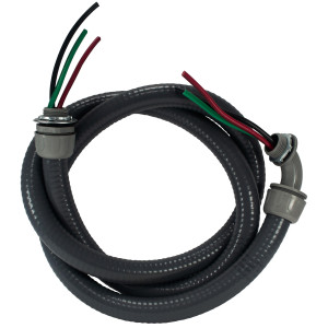 MA-Line MA-P6034W Lazo Electrico con Uniones Plasticas 3/4pulg x 6pies para Aire Acondicionado Cable Numero 8 Negro, Verde y Rojo Cable Trenzado THHN MA-Line MA-P6034W Lazo Electrico con Uniones Plasticas 3/4pulg x 6pies para Aire Acondicionado Cable Numero 8 Negro, Verde y Rojo Cable Trenzado THHN
