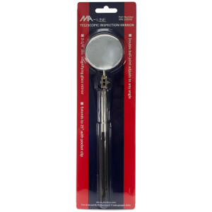 MA-Line MA-142MA Round Magnifying Telescoping Mirror 2-1/4in Mirror 12in Length Extends to 27in