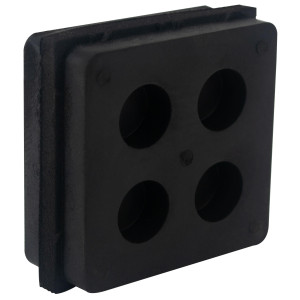 MA-Line MA-181834 Anti-Vibration Pad 2 x2 in Natural Rubber Squares 3/4 in Thick. 81 pad per sheet