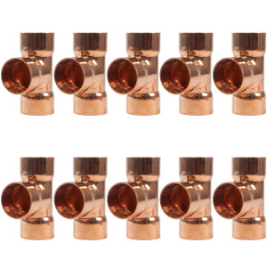Appli Parts AP-T078B10 7/8pulg Tee de Cobre Conexiones CxCxC soldadas para aplicaciones de refrigeracion, aire acondicionado y plomeria Tuberia de Cobre ACR y Tipo L (10 x Bolsa) Appli Parts AP-T078B10 7/8pulg Tee de Cobre Conexiones CxCxC soldadas para aplicaciones de refrigeracion, aire acondicionado y plomeria Tuberia de Cobre ACR y Tipo L (10 x Bolsa)