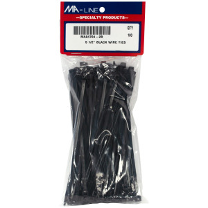MA-Line MA04704-2B Amarre Plastico para Cable Negro 5.5pulg largo. Bolsa de 100 MA-Line MA04704-2B Amarre Plastico para Cable Negro 5.5pulg largo. Bolsa de 100