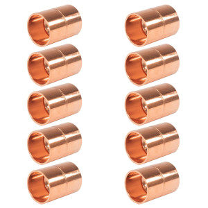 Appli Parts AP-A012B10 1/2 pulg Anillo de Cobre Accesorios de tuberia de cobre CxC Conexiones soldadas para aplicaciones de refrigeracion, aire acondicionado y plomeria Tuberia de cobre ACR y tipo L (10 x Bolsa) Appli Parts AP-A012B10 1/2 pulg Anillo de Cobre Accesorios de tuberia de cobre CxC Conexiones soldadas para aplicaciones de refrigeracion, aire acondicionado y plomeria Tuberia de cobre ACR y tipo L (10 x Bolsa)