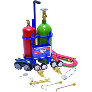 Uniweld KCHCT Juego Soldadura Profesional Capn Hook Incluye Manilla Soldar / Puntas Soldar / Regulador Oxigeno y Acetileno / Mangueras / Gafas / Encendedor / Llave Tanque / Carro y Tanques Uniweld KCHCT Juego Soldadura Profesional Capn Hook Incluye Manilla Soldar / Puntas Soldar / Regulador Oxigeno y Acetileno / Mangueras / Gafas / Encendedor / Llave Tanque / Carro y Tanques