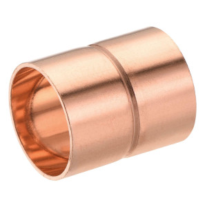 Appli Parts AP-A158 1-5/8 in Wrot Copper Coupling fitting CxC Sweat connections for refrigeration, air conditioning and plumbing applications ACR and Type L copper pipe (5 x Bag)

