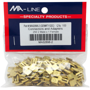 MA-Line MA02898-2 Conector Especial 16-14, 250 TAB. Bolsa de 100 MA-Line MA02898-2 Conector Especial 16-14, 250 TAB. Bolsa de 100