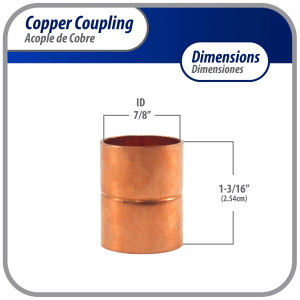 Appli Parts AP-A078B10 7/8 pulg Anillo de Cobre Accesorios de tuberia de cobre CxC Conexiones soldadas para aplicaciones de refrigeracion, aire acondicionado y plomeria Tuberia de cobre ACR y tipo L (10 x Bolsa) Appli Parts AP-A078B10 7/8 pulg Anillo de Cobre Accesorios de tuberia de cobre CxC Conexiones soldadas para aplicaciones de refrigeracion, aire acondicionado y plomeria Tuberia de cobre ACR y tipo L (10 x Bolsa)