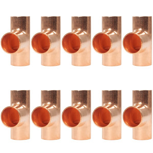 Appli Parts AP-T058B10 5/8pulg Tee de Cobre Conexiones CxCxC soldadas para aplicaciones de refrigeracion, aire acondicionado y plomeria Tuberia de Cobre ACR y Tipo L (10 x Bolsa) Appli Parts AP-T058B10 5/8pulg Tee de Cobre Conexiones CxCxC soldadas para aplicaciones de refrigeracion, aire acondicionado y plomeria Tuberia de Cobre ACR y Tipo L (10 x Bolsa)