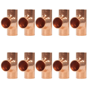 Appli Parts AP-T012B10 1/2pulg Tee de Cobre Conexiones CxCxC soldadas para aplicaciones de refrigeracion, aire acondicionado y plomeria Tuberia de Cobre ACR y Tipo L (10 x Bolsa) Appli Parts AP-T012B10 1/2pulg Tee de Cobre Conexiones CxCxC soldadas para aplicaciones de refrigeracion, aire acondicionado y plomeria Tuberia de Cobre ACR y Tipo L (10 x Bolsa)