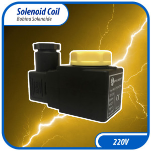 Appli Parts APSOV-220C Bobina para Valvula Solenoide 208V-220V, 50/60 Hz,compatible con todos los refrigerantes fluorados CFC, HCFC y HFC, valvula no incluida