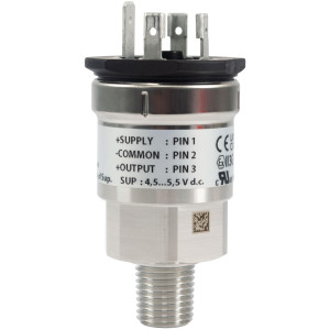 Danfoss 060G1037 Pressure Transmitter AKS 32R for Use with AK CC Controller,  -14.5 to 174 psig, 1/4 NPT