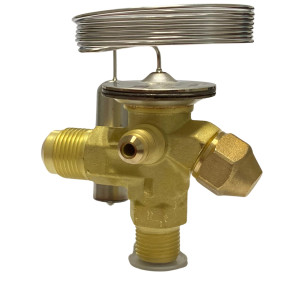 Danfoss 068Z3403 1/4 - 5.5TR Expansion Valve Body, TE 2, R404,R507A, 3/8x1/2 in, Flare, External Equalized, Single-Flow, -40 to 50 F, Capacity determined by Orifice size Sold Separately, Identical Product 068Z3555