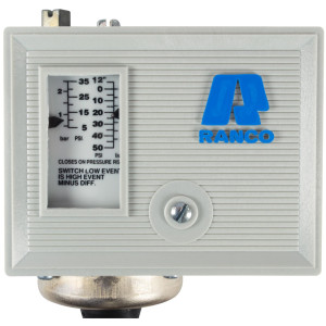 Ranco O10-1402 Single Low Pressure Control, 12 in HG to 50psig, Differential Pressure 5 to 35 psi, 36 in Capillary, for refrigeration applications Ranco O10-1402 Single Low Pressure Control, 12 in HG to 50psig, Differential Pressure 5 to 35 psi, 36 in Capillary, for refrigeration applications