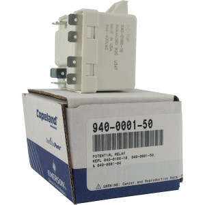 Copeland 940-0001-50 Relay Potencial, 340-360A Pickup 55-125A Dropout, RVA4AQ6D 920 