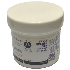 Appli Parts APT-SB305 Fundente de Plata Pequeno 4 Oz, 113.5 g, para metales ferrosos y no ferrosos tales como cobre, bronce, laton y acero inoxidable