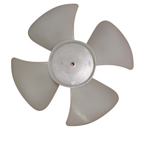 Appli Parts APFB-670 Aspa Plastica Para Motor Evaporador 670 de Nevera Refrigerador, de 5.4 pulg, con 4 Aletas o Palas, Rotacion CCW, Eje 3/16 pulg, remplaza ASP-670