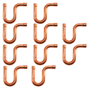 Appli Parts AP-PT058 5/8 in P-Trap Sifon CxC Sweat Copper pipe fitting connections for refrigeration, air conditioning and plumbing applications ACR and Type L copper pipe (10 x Bag) Appli Parts AP-PT058 5/8 in P-Trap Sifon CxC Sweat Copper pipe fitting connections for refrigeration, air conditioning and plumbing applications ACR and Type L copper pipe (10 x Bag)