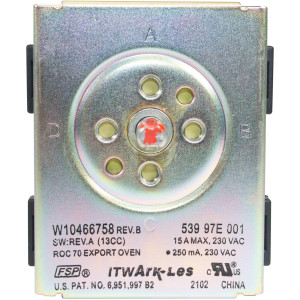 Whirlpool WPW10466758 Switch para Horno W10466758 Whirlpool WPW10466758 Switch para Horno W10466758