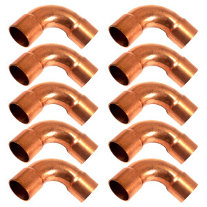 Appli Parts AP-C034LB10 3/4 Codo de 90 Radio Largo Accesorios de Cobre Soldables CxC para conexiones en sistemas de Refrigeracion, Aire Acondicionado y Plomeria con tuberia ACR y L (10 x Bolsa) Appli Parts AP-C034LB10 3/4 Codo de 90 Radio Largo Accesorios de Cobre Soldables CxC para conexiones en sistemas de Refrigeracion, Aire Acondicionado y Plomeria con tuberia ACR y L (10 x Bolsa)