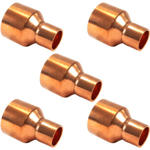 Appli Parts AP-R158078B5 Reductor de Cobre de 1-5/8x7/8 pulg Conexiones CxC soldadas para aplicaciones de refrigeracion, aire acondicionado y plomeria Tuberia de cobre ACR y Tipo L (5xBolsa) Appli Parts AP-R158078B5 Reductor de Cobre de 1-5/8x7/8 pulg Conexiones CxC soldadas para aplicaciones de refrigeracion, aire acondicionado y plomeria Tuberia de cobre ACR y Tipo L (5xBolsa)