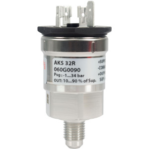 Danfoss 060G0090 Transductor de Presion AKS 32R, Flare 1/4 pulg, conexiones 7/16-20 Danfoss 060G0090 Transductor de Presion AKS 32R, Flare 1/4 pulg, conexiones 7/16-20