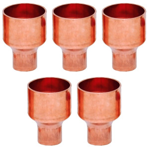Appli Parts AP-R118012B5 Reductor de Cobre de 1-1/8x1/2 pulg Conexiones CxC soldadas para aplicaciones de refrigeracion, aire acondicionado y plomeria Tuberia de cobre ACR y Tipo L (5xBolsa) Appli Parts AP-R118012B5 Reductor de Cobre de 1-1/8x1/2 pulg Conexiones CxC soldadas para aplicaciones de refrigeracion, aire acondicionado y plomeria Tuberia de cobre ACR y Tipo L (5xBolsa)