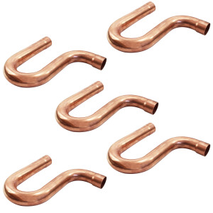 Appli Parts AP-PT118 1-1/8 pulg Trampa Sifon de Aceite CxC Soldable de Cobre para conexiones en sistemas de Refrigeracion, Aire Acondicionado y Plomeria con tuberia ACR y L (5 x Bolsa) Appli Parts AP-PT118 1-1/8 pulg Trampa Sifon de Aceite CxC Soldable de Cobre para conexiones en sistemas de Refrigeracion, Aire Acondicionado y Plomeria con tuberia ACR y L (5 x Bolsa)
