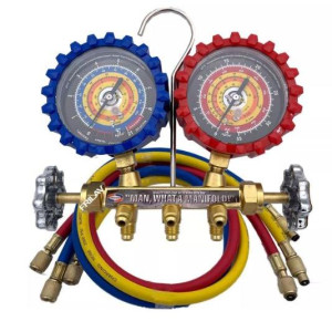 Uniweld QS8N5SM290600-5 Juego Manometro Completo 2-V con Mangueras SMB Ez-Turn AB 5pies para Refrigerantes R290 y R600 Uniweld QS8N5SM290600-5 Juego Manometro Completo 2-V con Mangueras SMB Ez-Turn AB 5pies para Refrigerantes R290 y R600