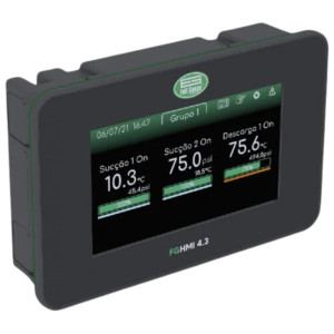 Interfaz Digital Full Gauge FG-HMI 4.3  FG-HMI 4.3 se comunica con  RCK-862 plus a traves de conexion RS-485