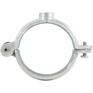 Split-Ring 41G00200 2 in Pipe Extension Hanger, Electro-Galvanized for 3/8 in Rod