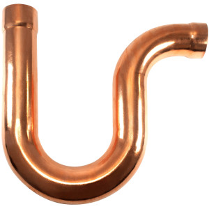 Appli Parts AP-PT158 1-5/8 in Wrot Copper Suction P-Trap ODF CxC connections for refrigeration, air conditioning and plumbing applications ACR and Type L copper pipe Appli Parts AP-PT158 1-5/8 in Wrot Copper Suction P-Trap ODF CxC connections for refrigeration, air conditioning and plumbing applications ACR and Type L copper pipe