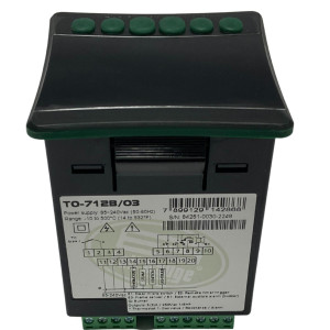 Full Gauge Oven Thermostat Timer 85-265V 50/60Hz Thermon for Gas, Electric or Wood-Fired Oven 14F to 932F, 4 Relay Outputs, 2 Digital Input, 1 Flame Sensor, Internal Buzzer TO-712B