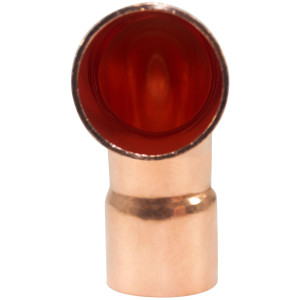 NDL N-2055 Codo de 90 grados giro Largo 1-3/8 pulg Accesorios de tuberia de cobre CxC Conexiones soldadas para aplicaciones de refrigeracion, aire acondicionado y plomeria Tuberia de cobre ACR