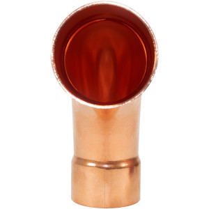 NDL W2082 Codo de 90 grados giro Largo 2-5/8pulg Accesorios de tuberia de cobre C x C Conexiones soldadas para aplicaciones de refrigeracion, aire acondicionado y plomeria Tuberia de cobre ACR