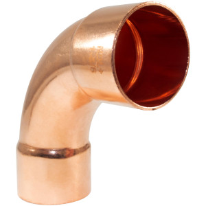 NDL N-2063 Codo de 90 grados giro Largo 1-5/8pulg Accesorios de tuberia de cobre C x C Conexiones soldadas para aplicaciones de refrigeracion, aire acondicionado y plomeria Tuberia de cobre ACR