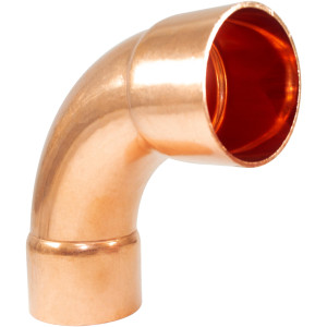 NDL N-2072 Codo de 90 grados giro Largo 2-1/8 pulg Accesorios de tuberia de cobre CxC Conexiones soldadas para aplicaciones de refrigeracion, aire acondicionado y plomeria Tuberia de cobre ACR