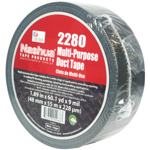 Nashua 2280 Multi-Purpose Duct Tape,1.88 in x 60 yds, Black, 9 Mil, UL Certified Nashua 2280 Multi-Purpose Duct Tape,1.88 in x 60 yds, Black, 9 Mil, UL Certified