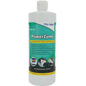 Nu-Calgon 4298-22 PowerZyme liquid enzyme-based drain line treatment designed for use in the HVAC and food service market