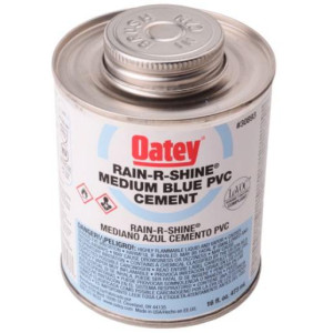 Oatey PWB-4 Blue PVC Cement Pool and Turf 4oz 