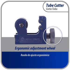 Appli Parts APT-TC128 1/8 in to 7/8 in Mini Tube Cutter for Copper, Aluminum, Steel, PVC and other soft metal pipe for Plumbing and HVAC/R Professionals and DIY Applications 