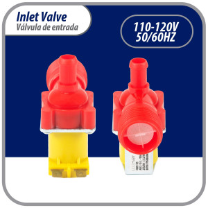 Appli Parts APIV-1111 Valvula Solenoide Sencilla 120 V para Refrigerador y Fabricador de Hielo, 50/60 Hz, Conexion de entrada 3/4 pulg NPT y salida 1/4 pulg