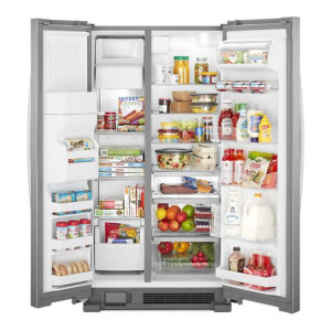Whirlpool WRS325SDHZ 25 cu. ft. Refrigerator 36-inch Wide Side-by-Side 
