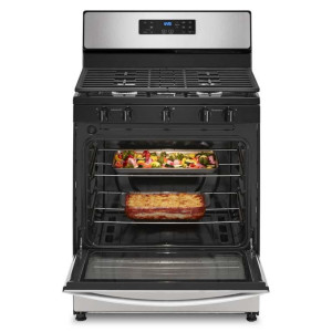 Whirlpool WFG505M0MS 5.1cu. ft. Estufa a gas independiente con estufa de borde a borde