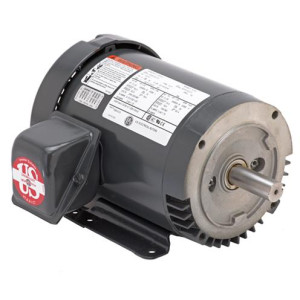 Us Motors U1P2DFC 1HP General Purpose Motor, 1800 rpm, 3 ph, 190/380//208-230/460 V, 56C Frame, TEFC (Totally Enclosed Fan Cooled) Enclosure, 50/60 Hz, 1440rpm -1755 rpm Base, Horizontal / Foot Mount, Continuous Duty
