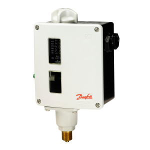Danfoss 017-520366 RT116 Presostato, 4.8 a 18.9 psi, SPDT, Reset Automatico, Conexion G de 3/8 pulg Macho