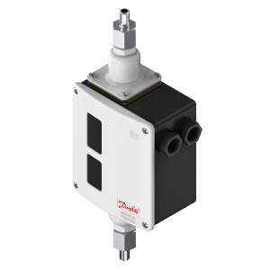Danfoss 017D004866 RT260AL Presostato de Diferencial de Presion, 7.3 a 58 psi, SPDT, Reset Automatico, Conexion G de 3/8 pulg Macho