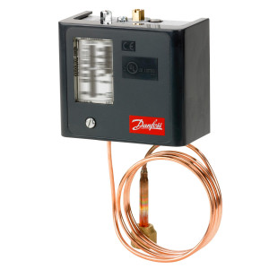 Danfoss 060-5240 KPU2 Low Pressure Switch, 6 to 30 psi, SPDT, Auto Reset, 36 in Capillary Tube with 1/4 in Female Flare Nut